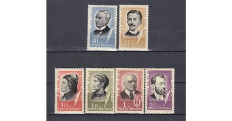 ROMANIA 1965 LP 606 ANIVERSARI CULTURALE SERIE MNH Nestampilat Okazii Ro