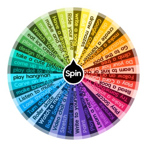 Fun things to do when you're bored | Spin The Wheel App