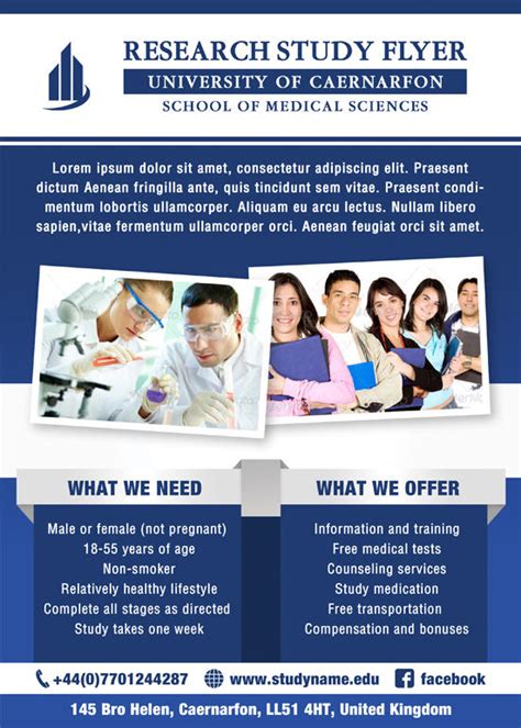 Research Study Flyer Template By Silentmojo On Deviantart