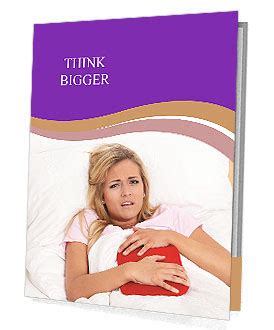 Effective Relief For Abdominal Pain Using A Hot Water Bottle In Bed For Women Presentation