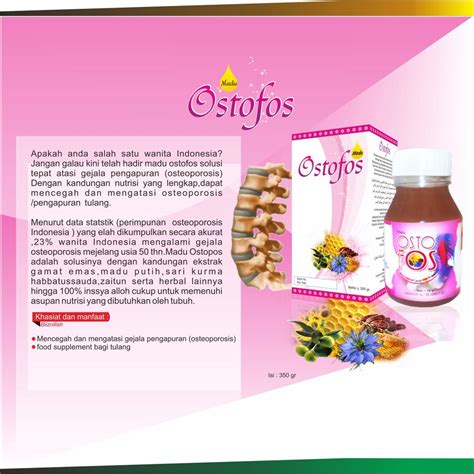 Jual Madu Ostofos Original Suplement Tulang Obat Herbal