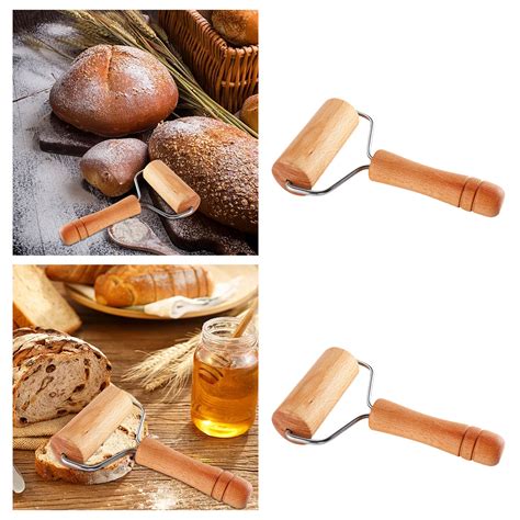 Duaonets Wooden Rolling Pin Non Stick Dough Hand Rolling Pin Household