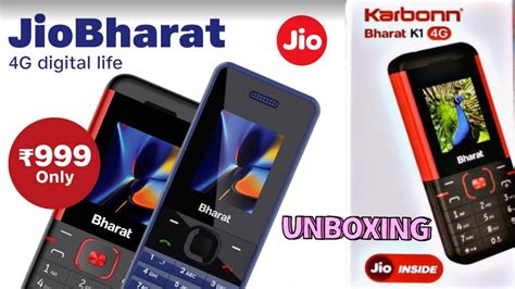 Jio Bharat Phone Unboxing Jio Bharat V G Review Jio Bharat K