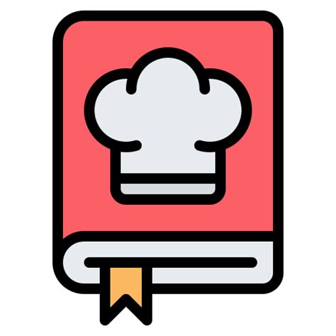 Libro De Recetas Iconos Gratis De Comida Y Restaurante