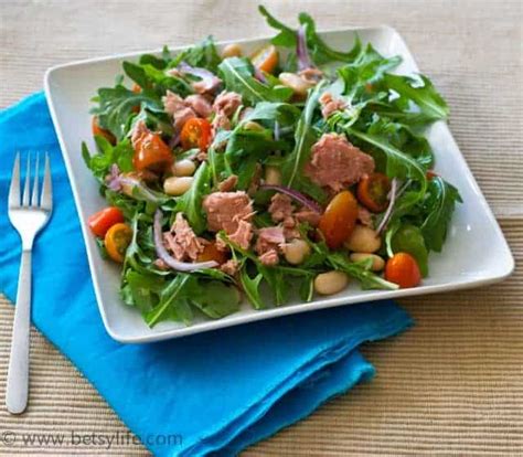 Arugula Salad With Tuna And Beans Betsylife