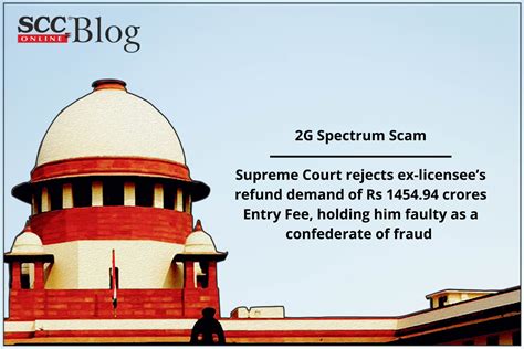 G Spectrum Scam Supreme Court Rejects Ex Licensees Refund Demand Of