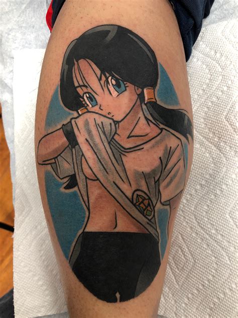 My First Color Tattoo Videl Of Dragonball Z Done By Adam Perjatel Of