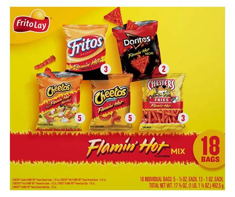 Frito Lay Frito Lay Snacks Flamin Hot Mix Variety Oz Count Big Lots