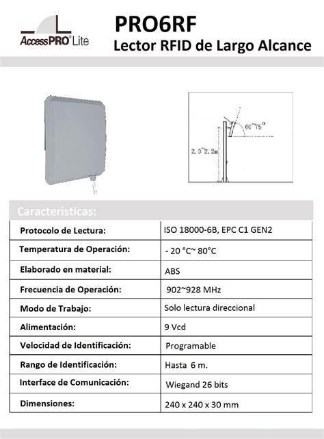 Lector Rfid De Acceso Vehicular Accesspro Largo Alcance Uhf Hasta