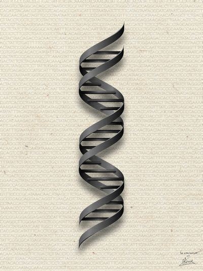 Dna Double Helix Art Print By Science Fried Art Society6 Dna Tattoo