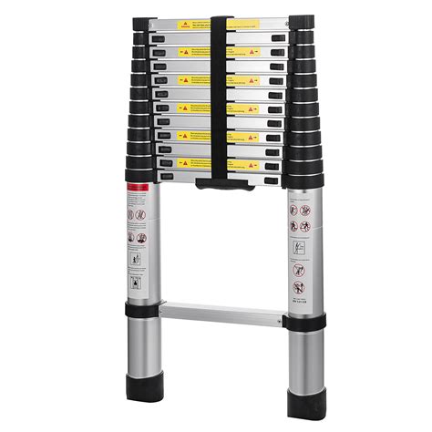 Folding Ft Multi Purpose Telescopic Extension Ladder Aluminum Heavy