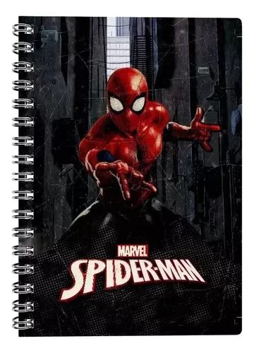 Caderno Homem Aranha Capa Dura 10 Matérias Marvel Spider man