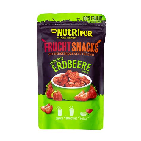 NutriPur gefriergetrocknete Früchte Erdbeeren 70 g Shop Apotheke