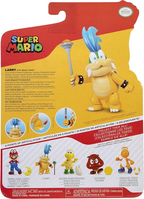 Super Mario Figura De Acci N Larry Koopa Juguete Coleccionable Con