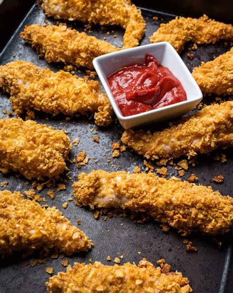 Easy + Crunchy Baked Chicken Strips - G-Free Foodie