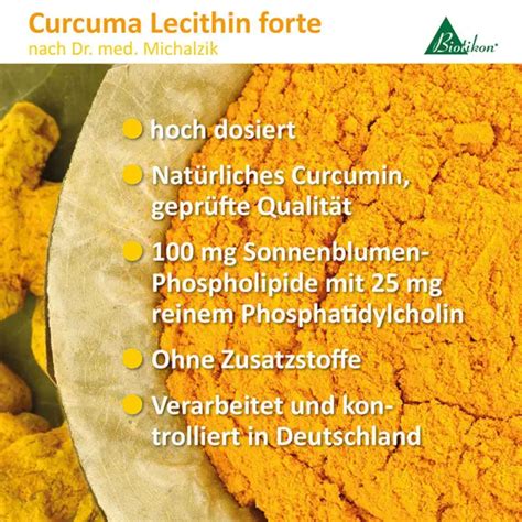 Curcuma Lecithin Forte Von Biotikon Kapseln