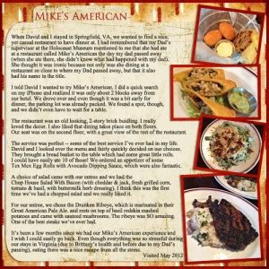 Dining in Virginia: Mike's American Grill - Home Cooking Memories