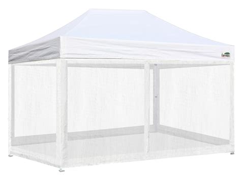 EURMAX Premium 10x15 Pop Up Canopy W/ 4 Screen Zipper - Eurmax.com