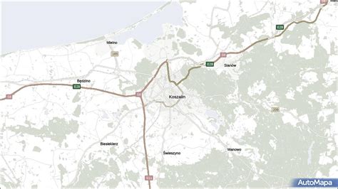 Mapa Koszalina Koszalin Na Mapie Targeo