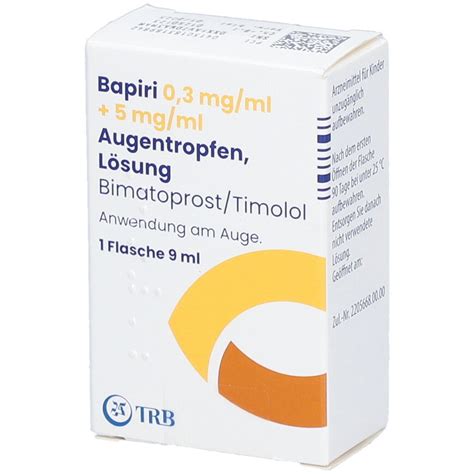 BAPIRI 0 3 Mg Ml 5 Mg Ml Augentr Unkonserviert 1x9 Ml Mit Dem E