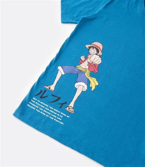 Camiseta Infantil Bolsinho E Estampa Luffy De One Piece Tam A