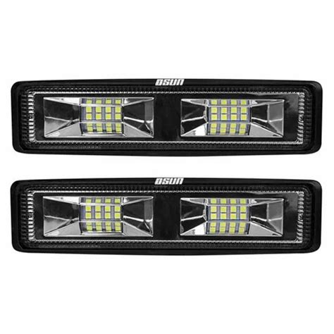 Par Faros Led Tipo Barra C Estrobo Osn Interleds Pv