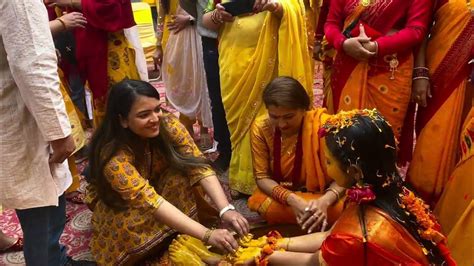 My Haldi And Mehendi Ceremony 🧡💛 Ayushi Shrestha Ajayushiwedding