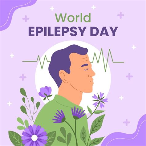 Premium Vector Flat Epilepsy Day Illustration