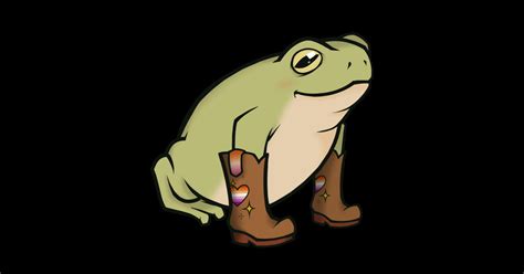 Lesbian Pride Cowboy Boots Frog Saltuurn Posters And Art Prints