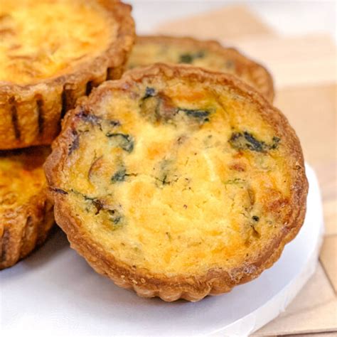 Spinach and Mushroom Quiche - Pastries by Randolph