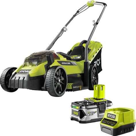 Ryobi 18v One 40ah 13 Lawnmower Kit Bunnings Lawn Mower Mower Ryobi