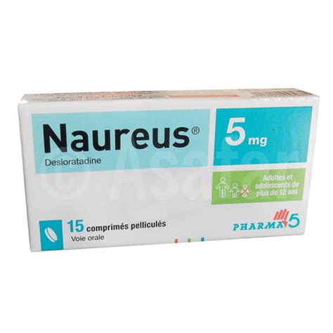 NAUREUS 5 mg 15 cp pellic Fiche médicament