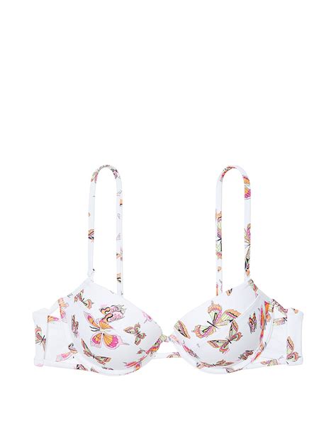 Buy Strappy Push Up Bikini Top Order Undefined Online PINK US