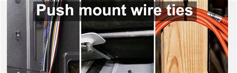 Amazon Swzhai Pcs Push Mount Zip Ties Nylon Car Mount Wire