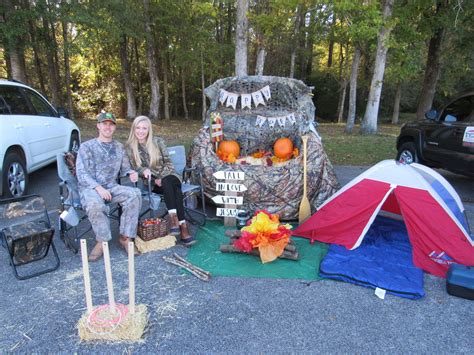 Camping themed trunk or treat for church | Trunk or treat, Trunker ...