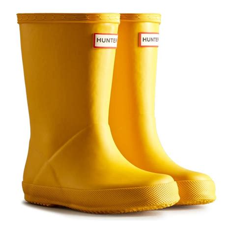 Hunter Infants First Classic Welly Boots Yellow Loofes Clothing