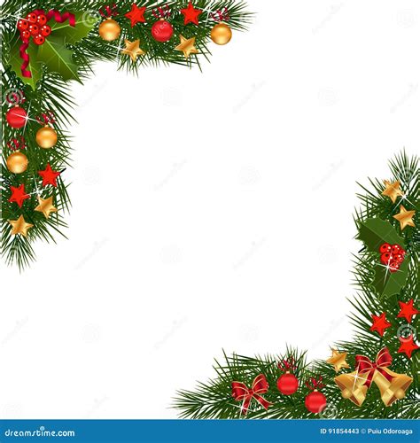 Free Christmas Garland Border