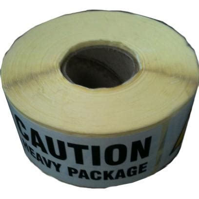 Caution: Heavy Package Label - Packability