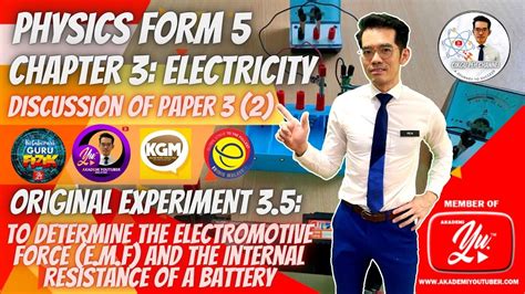 SPM PHYSICS PAPER 3 Exp 3 5 To Determine E M F And Internal