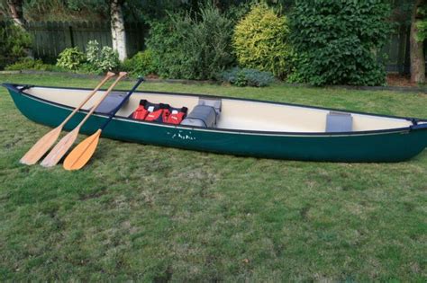 Pelican Explorer Dlx 155 Canadian Canoe With Paddles And Buoyancy