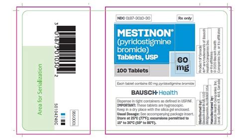 Mestinon: Package Insert / Prescribing Information