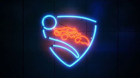 Papel De Parede Panorama N On Abstrato Sinal De Neon Rocketleague