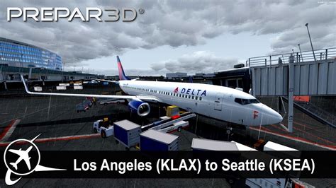 P3d V41 Full Flight Los Angeles To Seattle Klax Ksea Pmdg 737