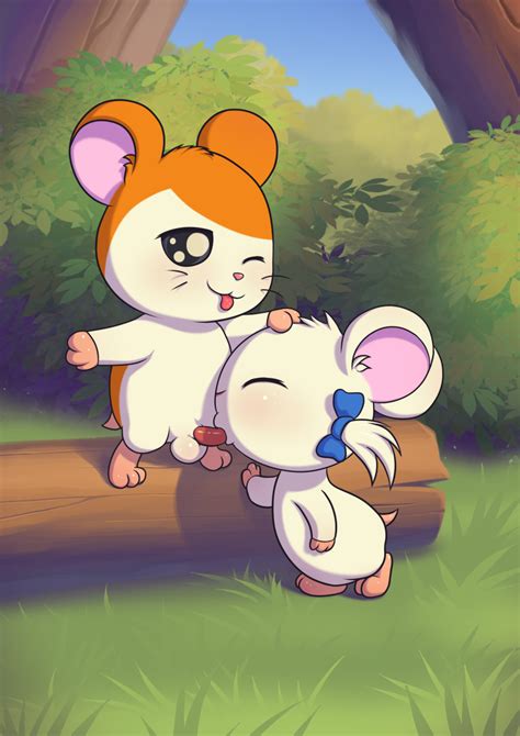 Rule 34 Balls Bijou Bijou Hamtaro Blowjob Closed Eyes Female Feral Hamster Hamtaro Hamtaro