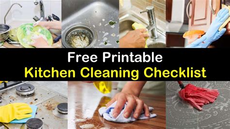 Checklists Free Printable Kitchen Cleaning Checklist