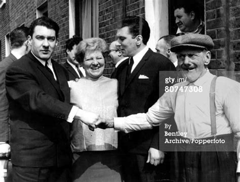 East End London Gangsters 1960s The Kray Twins Pictured Outside Their