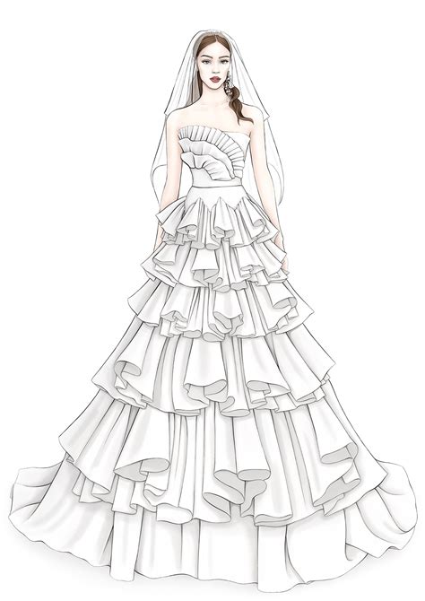 Wedding Dress Illustration :: Behance