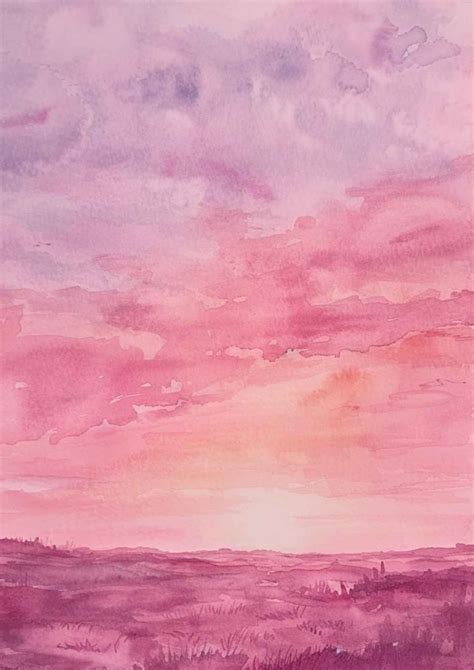 Watercolor Sunset Wonders: 30 Inspirations to Paint the Sky - Artsydee ...