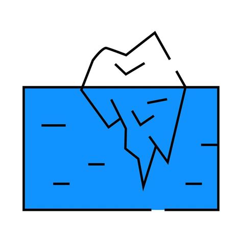 Iceberg Melting Icon Color Illustration 49818564 Vector Art At Vecteezy