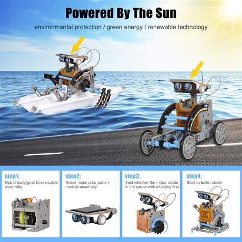 Buy Aohu 12 In 1 Science Solar Robot Kit For Kidsstem Educational Diy